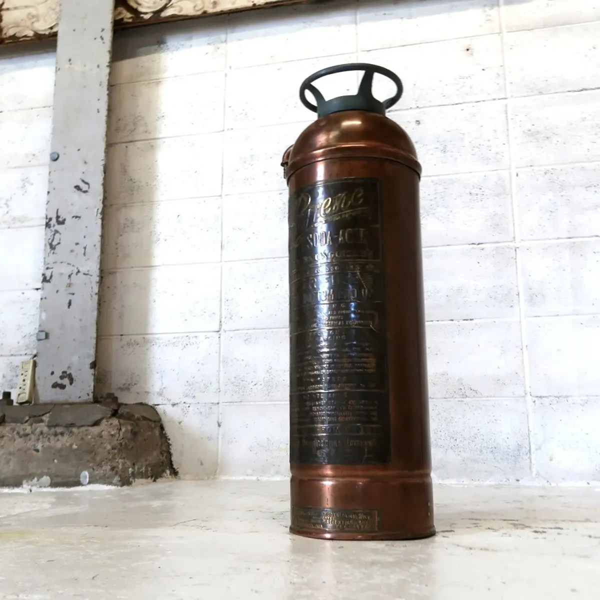 ビンテージ 消火器 銅×真鍮