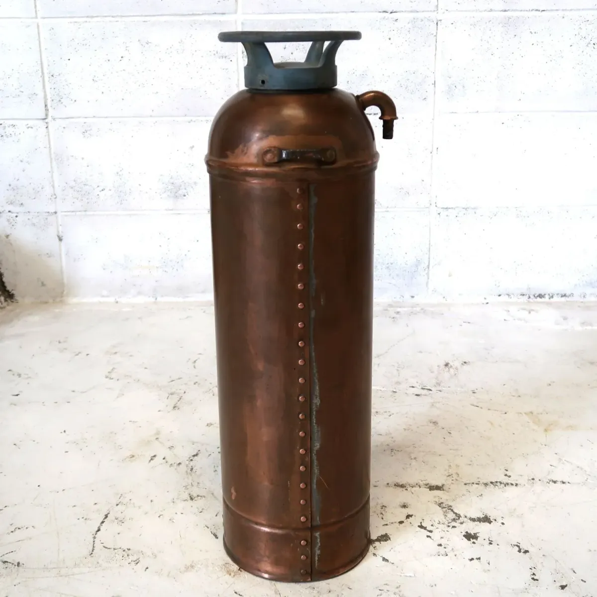 ビンテージ 消火器 銅×真鍮