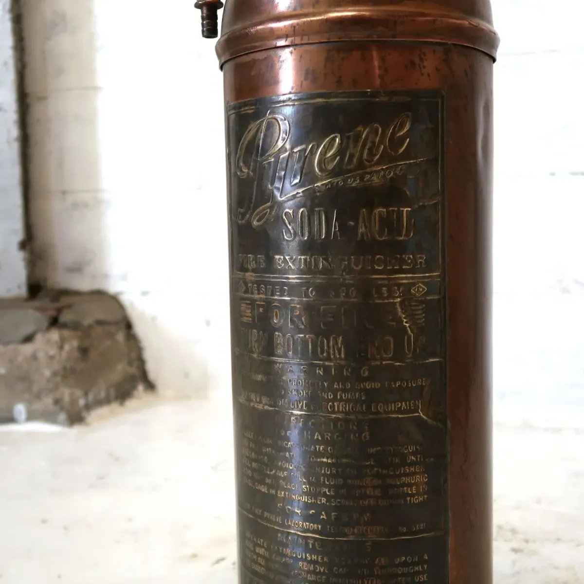 ビンテージ 消火器 銅×真鍮