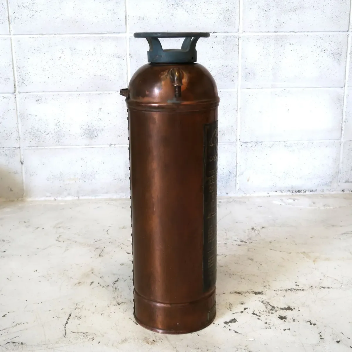 ビンテージ 消火器 銅×真鍮