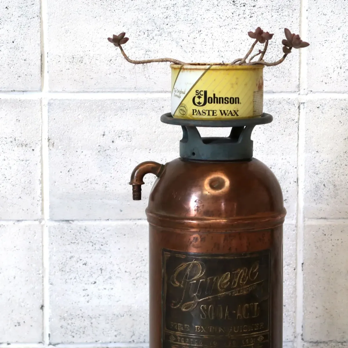 ビンテージ 消火器 銅×真鍮