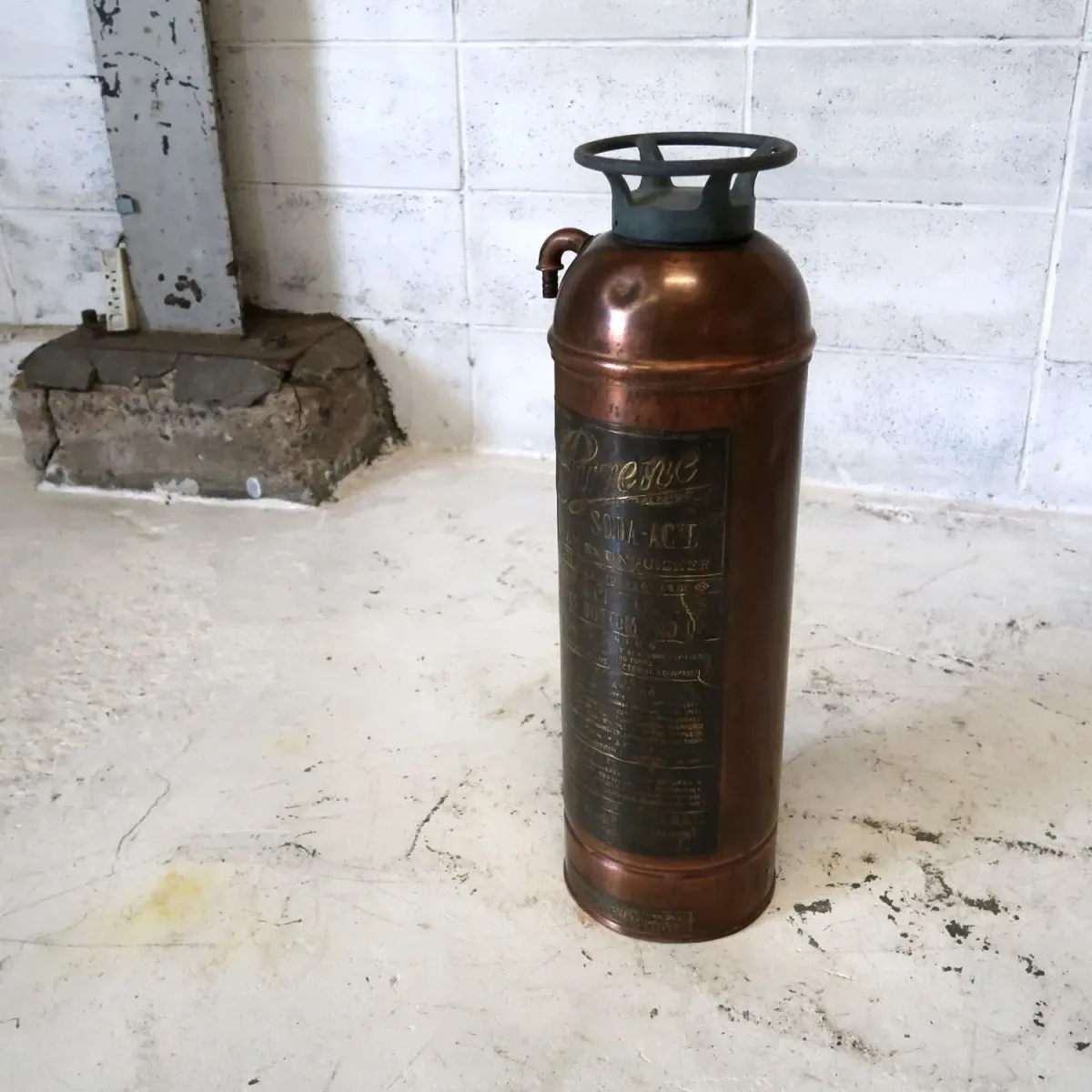 ビンテージ 消火器 銅×真鍮