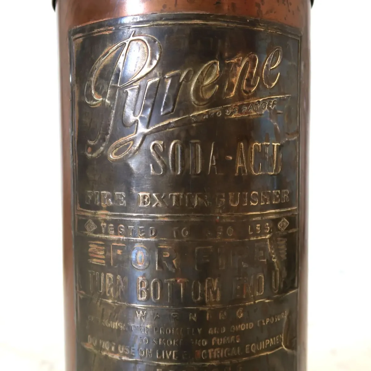 ビンテージ 消火器 銅×真鍮