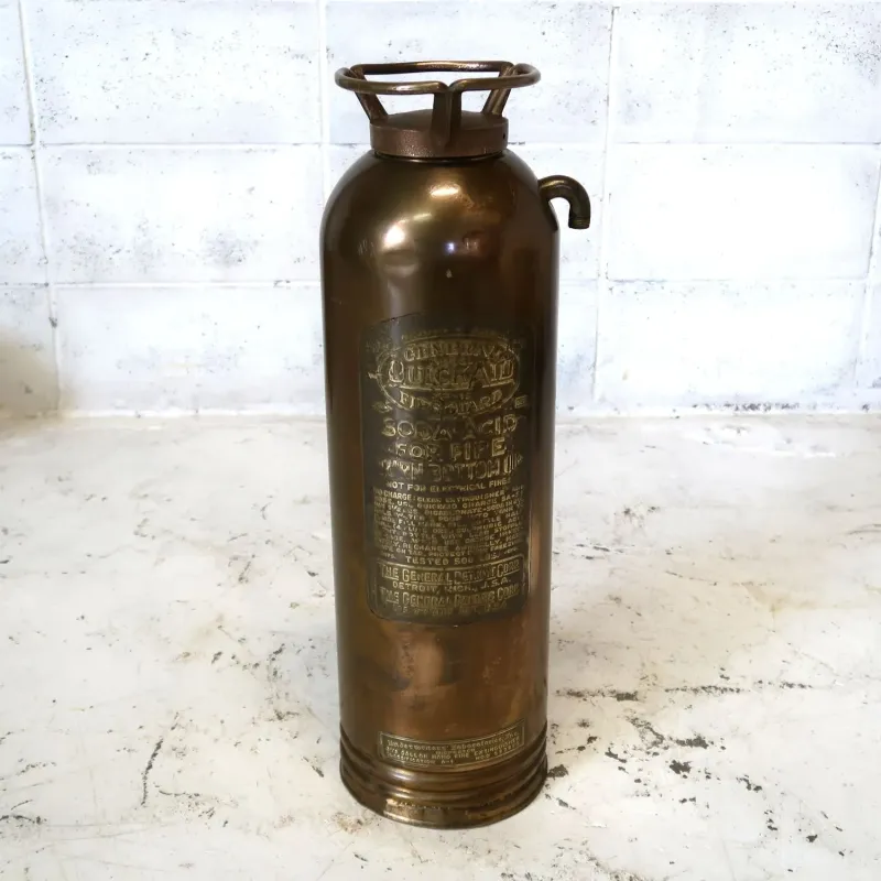 ビンテージ 消火器 銅×真鍮