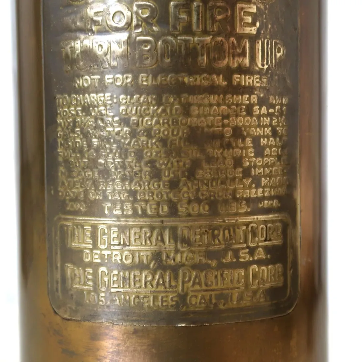 ビンテージ 消火器 銅×真鍮