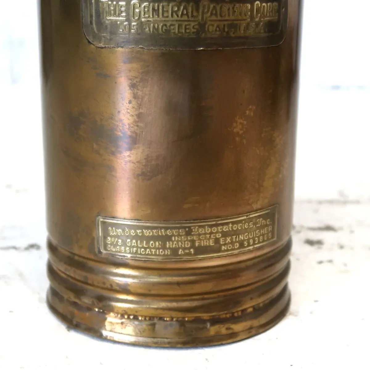 ビンテージ 消火器 銅×真鍮