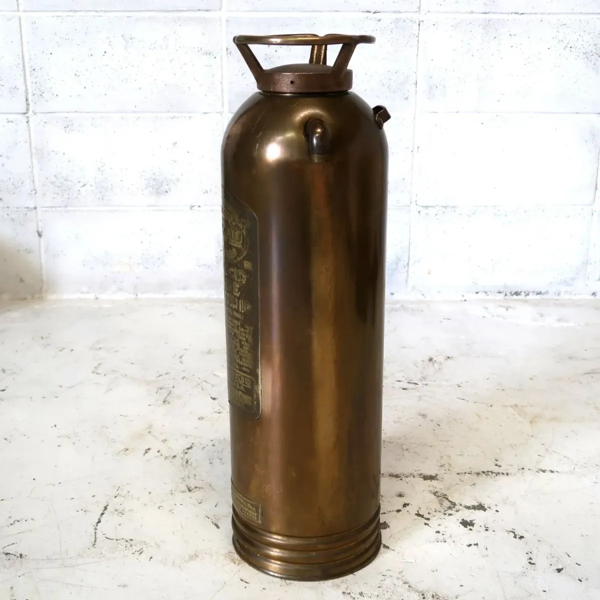 ビンテージ 消火器 銅×真鍮