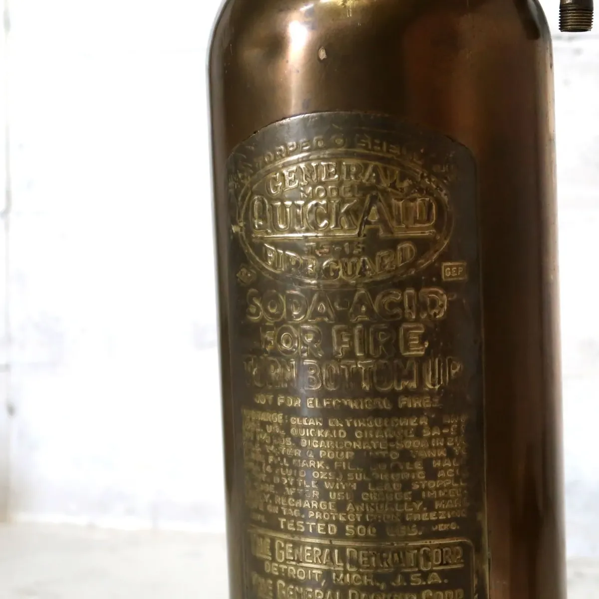 ビンテージ 消火器 銅×真鍮