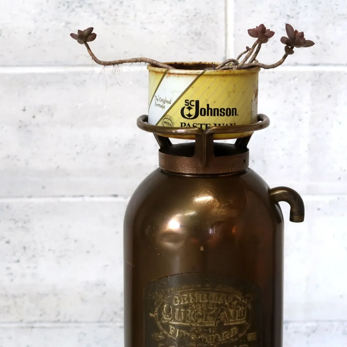 ビンテージ 消火器 銅×真鍮