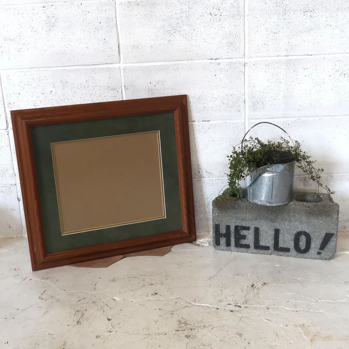 ビンテージ ウッドフレーム 額縁