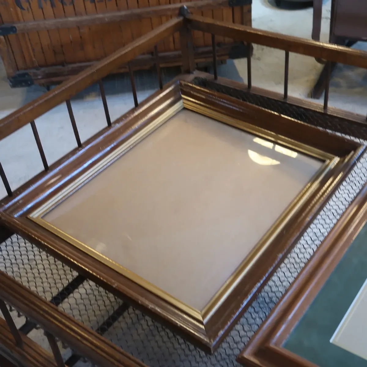 ビンテージ ウッドフレーム 額縁