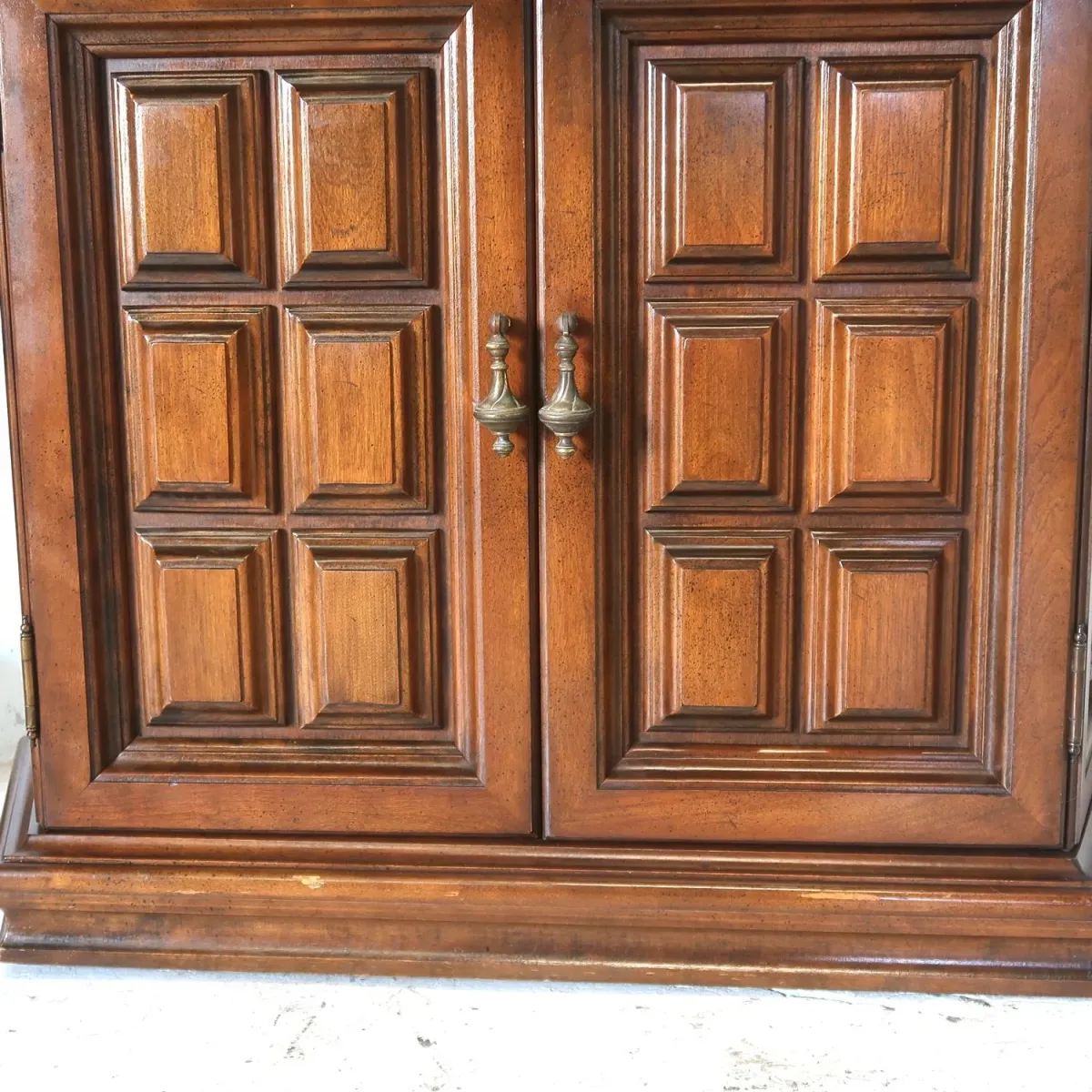 アンティーク ハイバックキャビネット