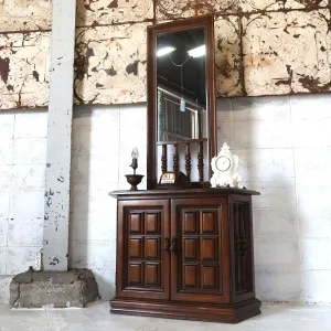 アンティーク ハイバックキャビネット