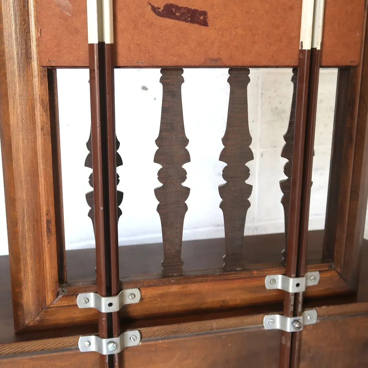 アンティーク ハイバックキャビネット