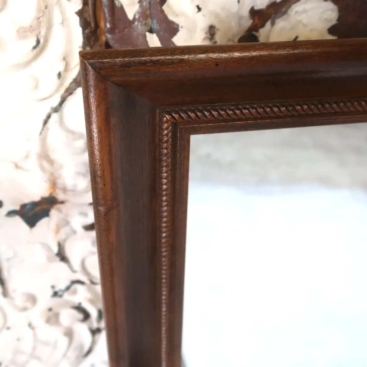 アンティーク ハイバックキャビネット