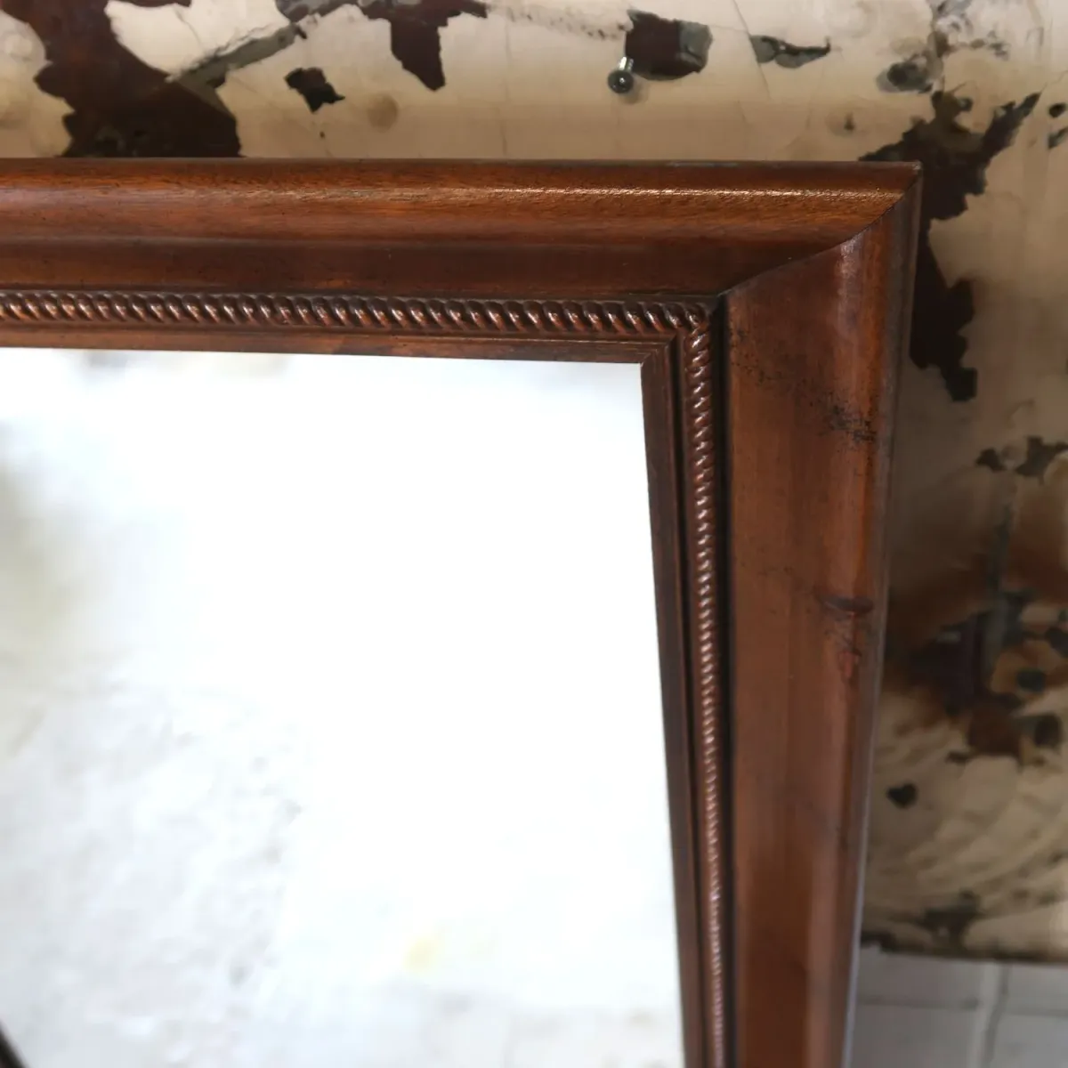 アンティーク ハイバックキャビネット