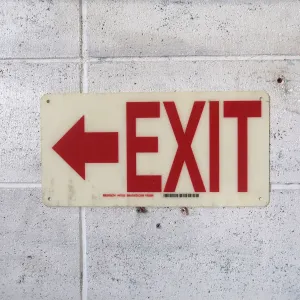 EXIT サインプレート ファイバー製