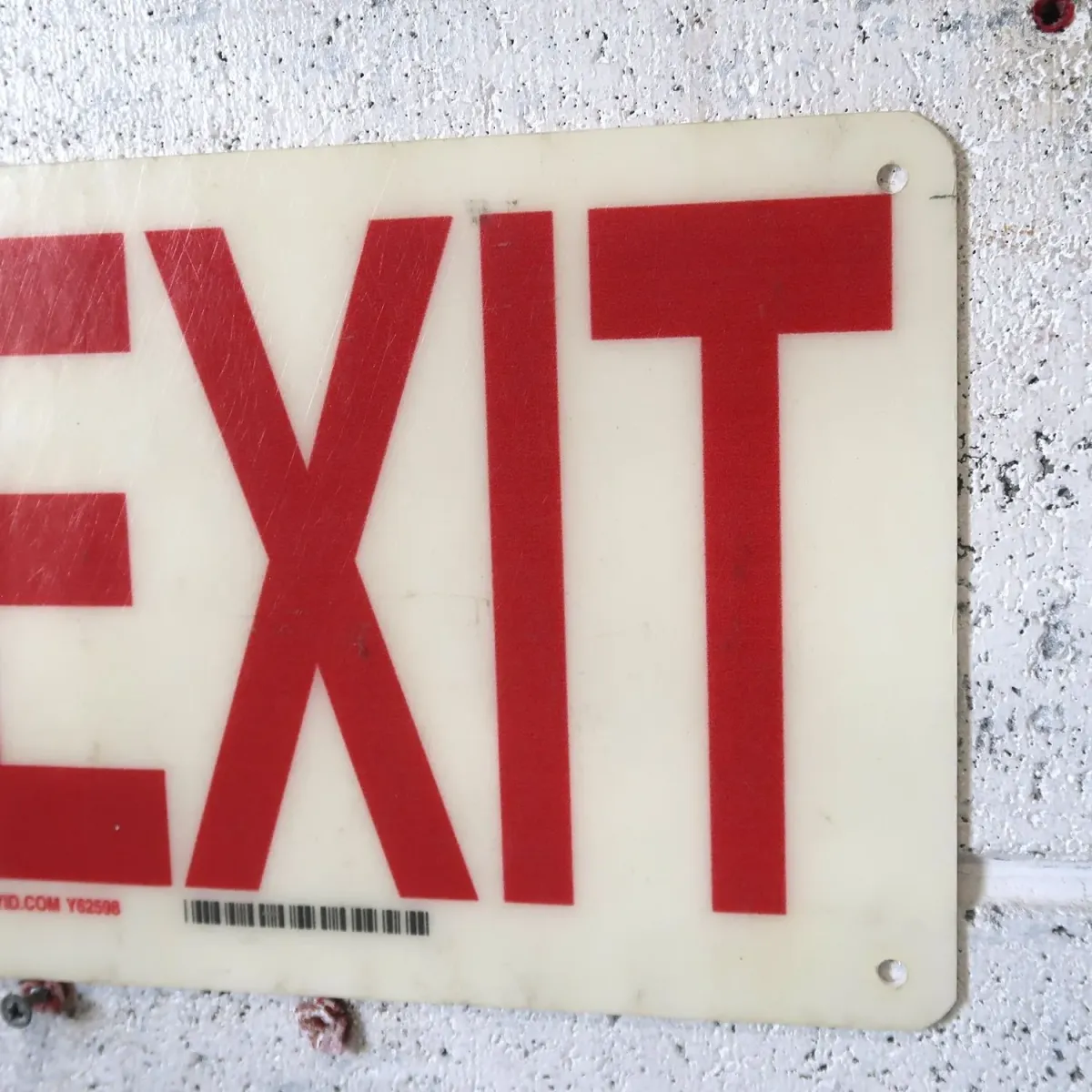 EXIT サインプレート ファイバー製