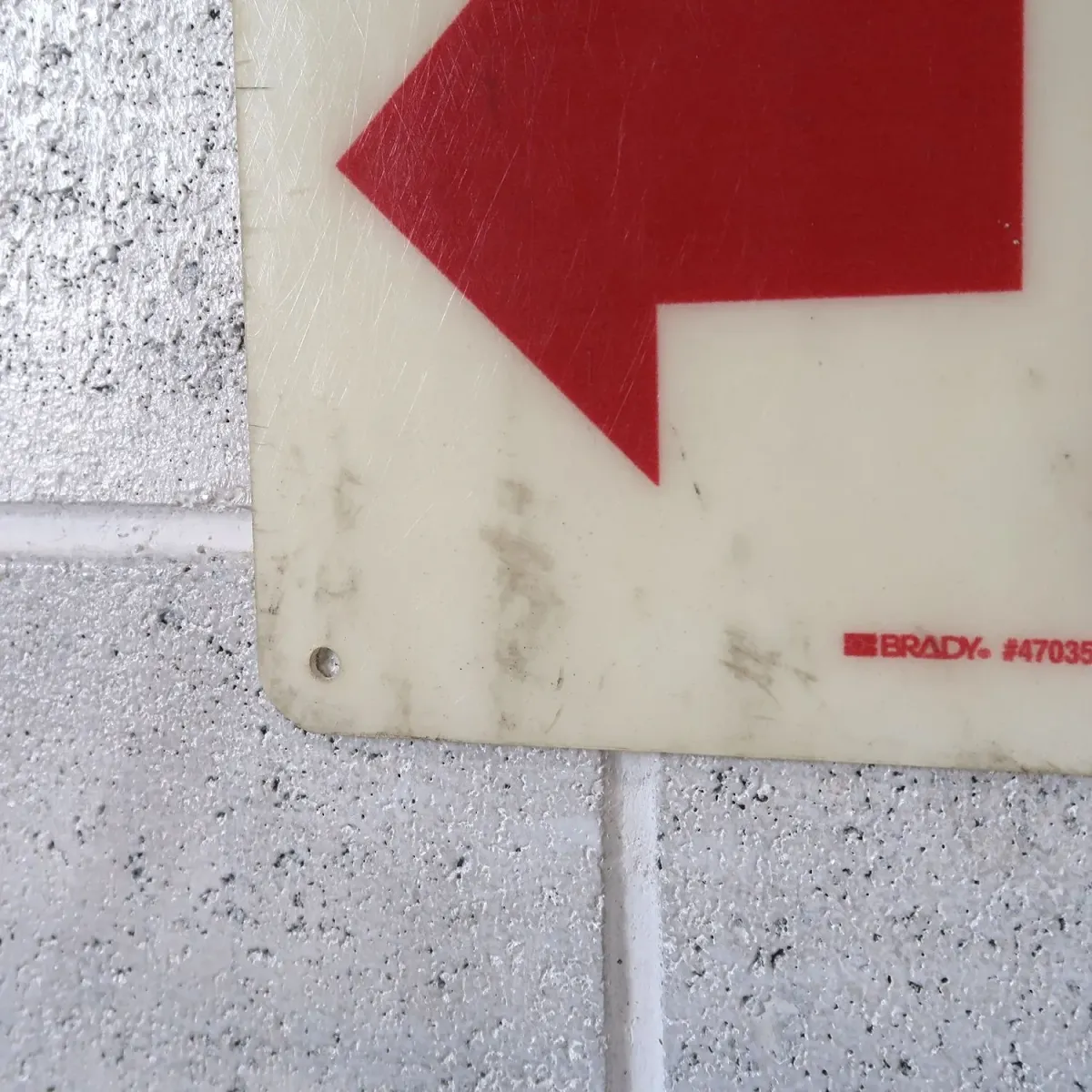 EXIT サインプレート ファイバー製