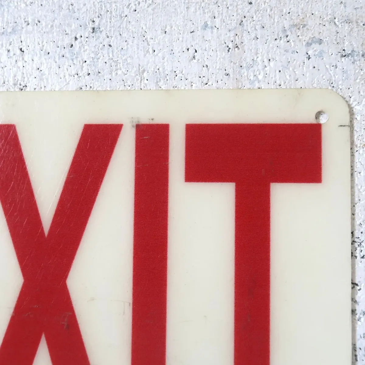 EXIT サインプレート ファイバー製