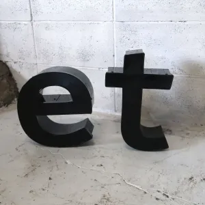 ビンテージ レターサイン e