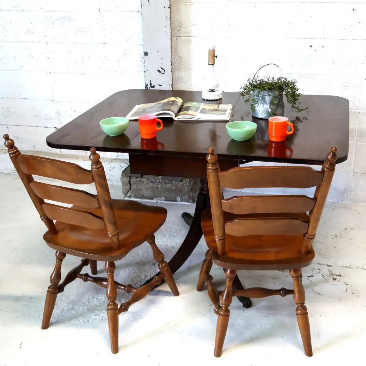 アンティーク バタフライ ダイニングテーブル