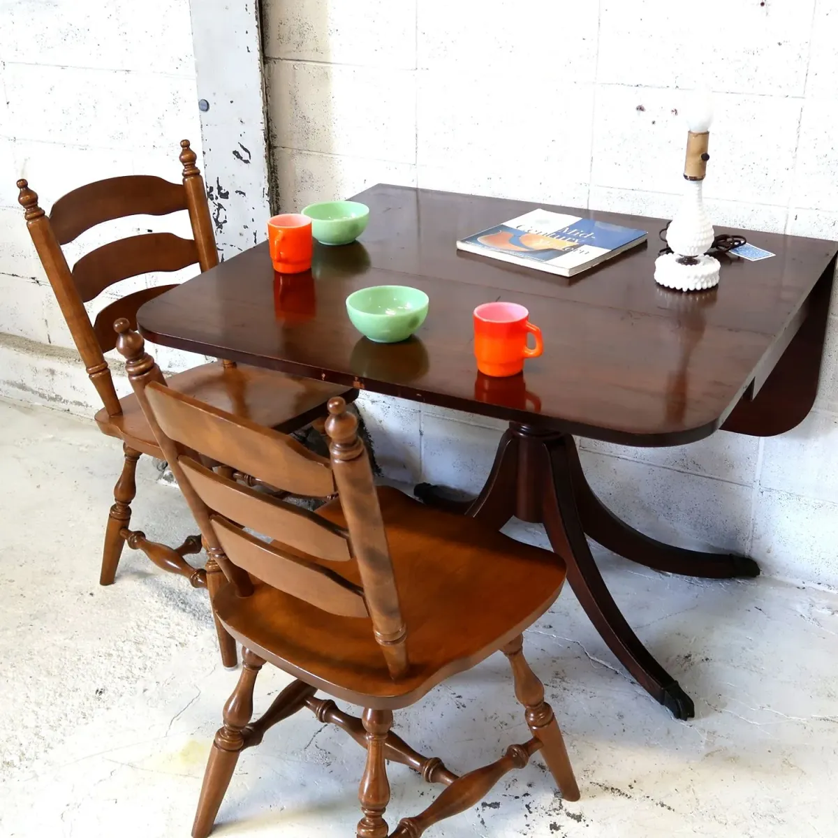 アンティーク バタフライ ダイニングテーブル