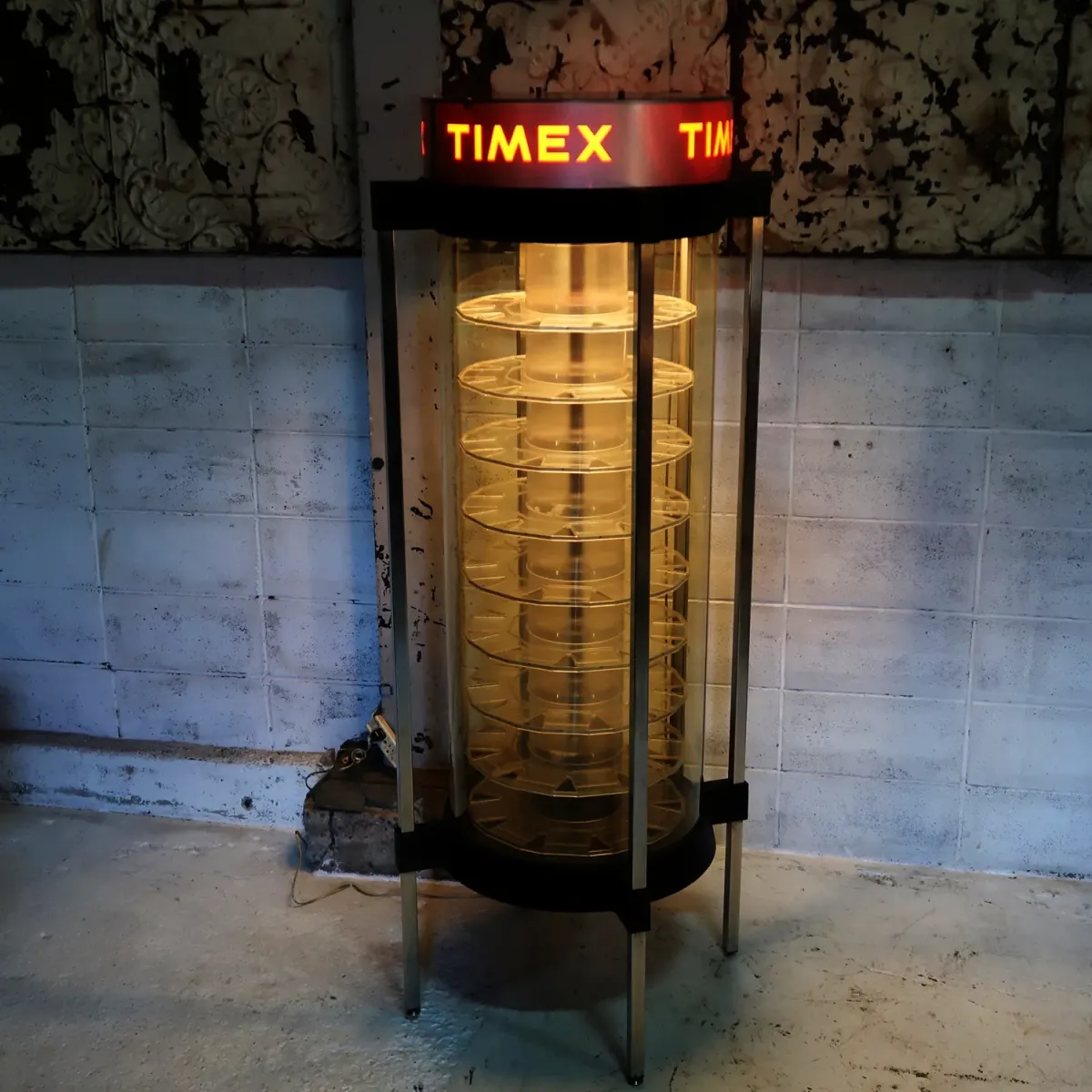 TIMEX ライトアップ 回転ショーケース