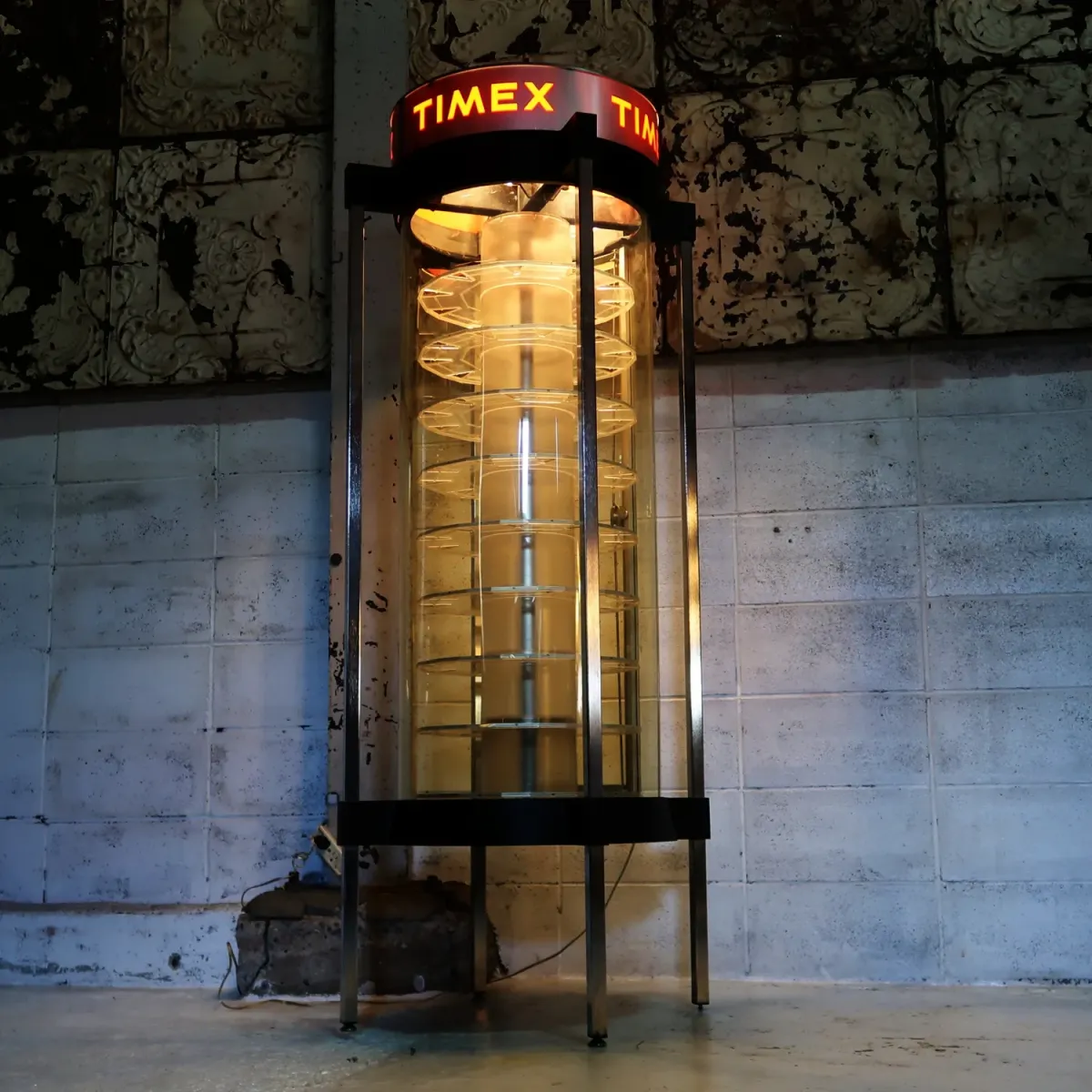 TIMEX ライトアップ 回転ショーケース