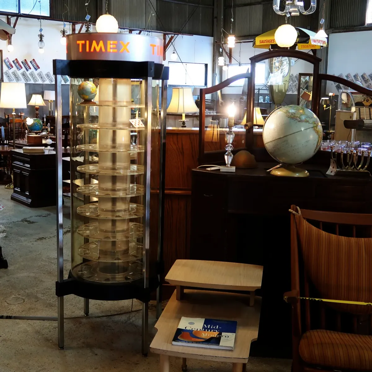 TIMEX ライトアップ 回転ショーケース