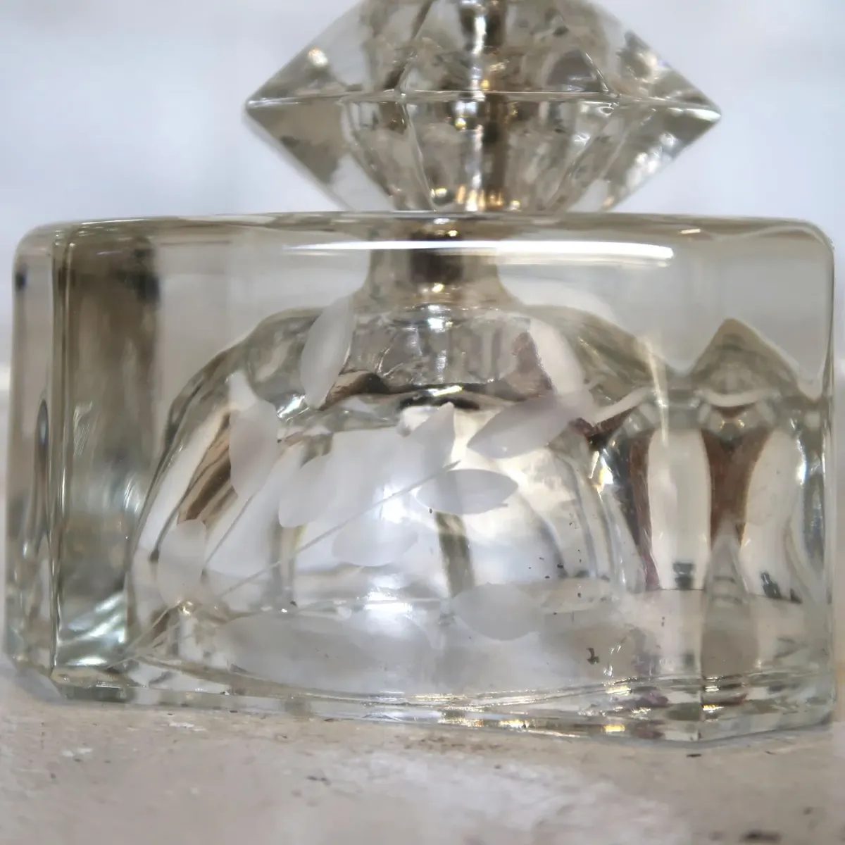 アンティーク ガラスベース テーブルランプ