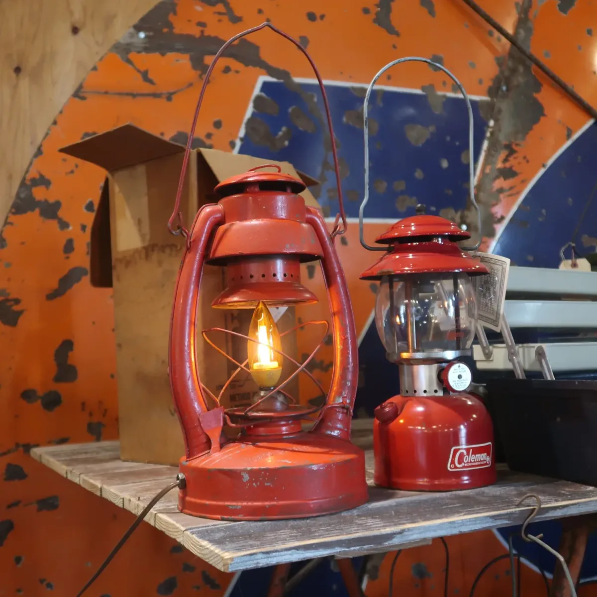 ビンテージ カスタムランタンランプ