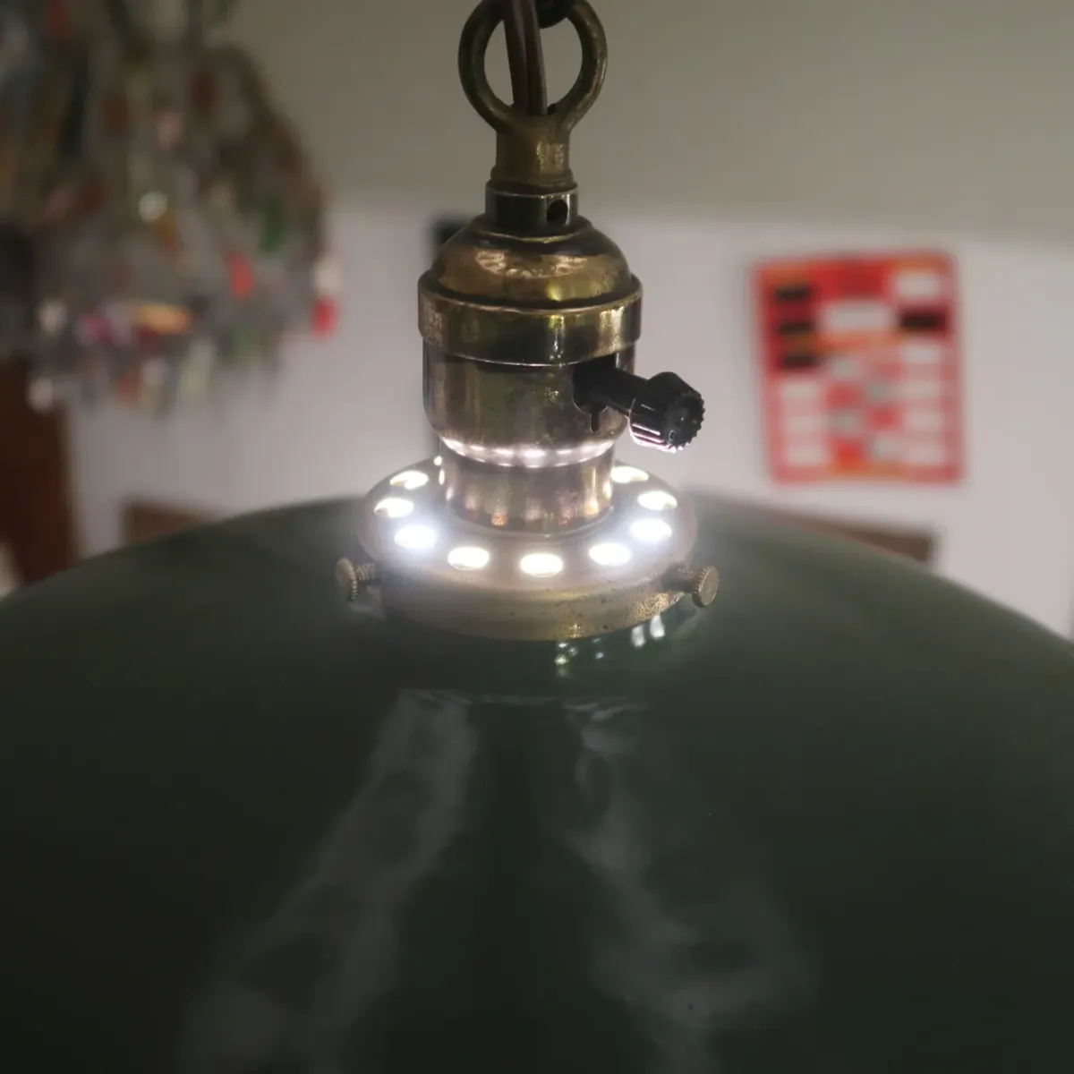 ビンテージ ホーロー ファクトリーランプ