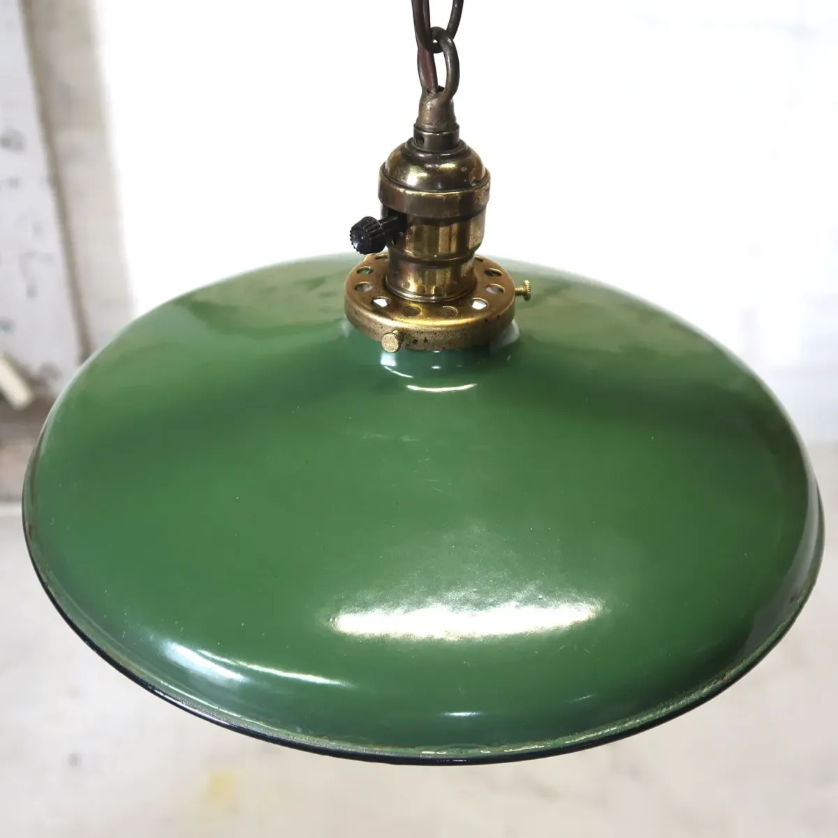 ビンテージ ホーロー ファクトリーランプ