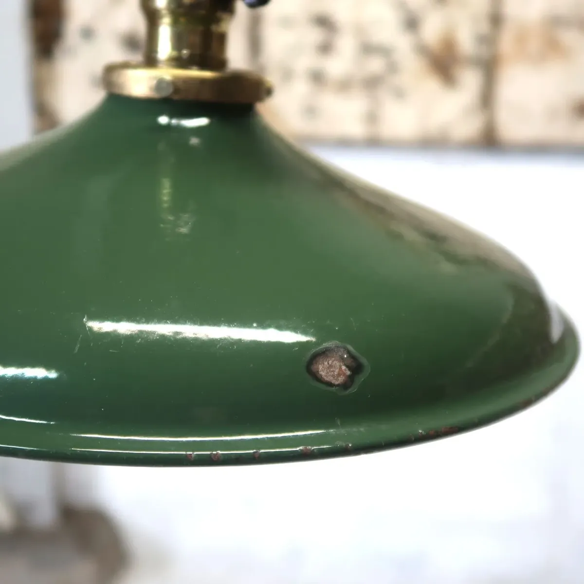 ビンテージ ホーロー ファクトリーランプ