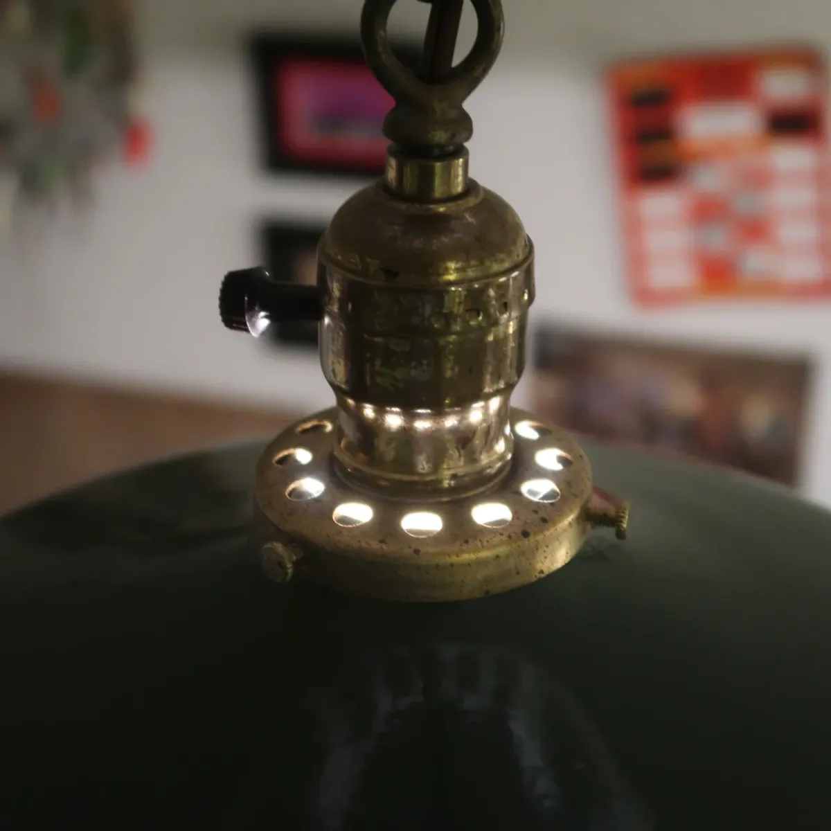 ビンテージ ホーロー ファクトリーランプ