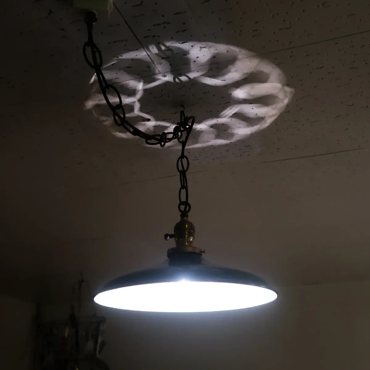 ビンテージ ホーロー ファクトリーランプ