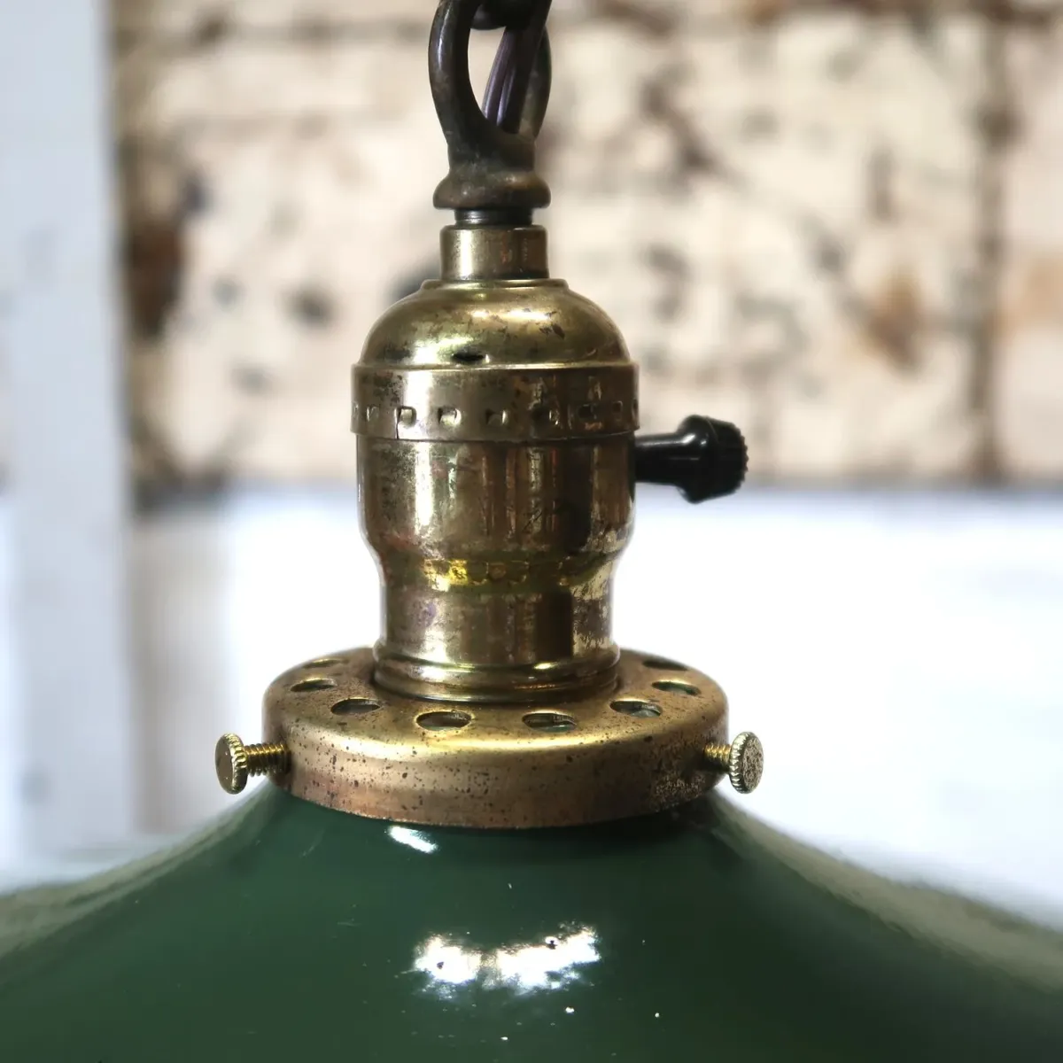 ビンテージ ホーロー ファクトリーランプ