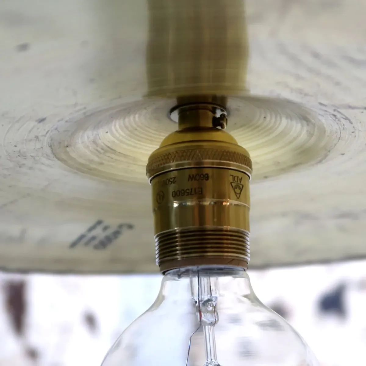 ビンテージ シンバル カスタムペンダントランプ