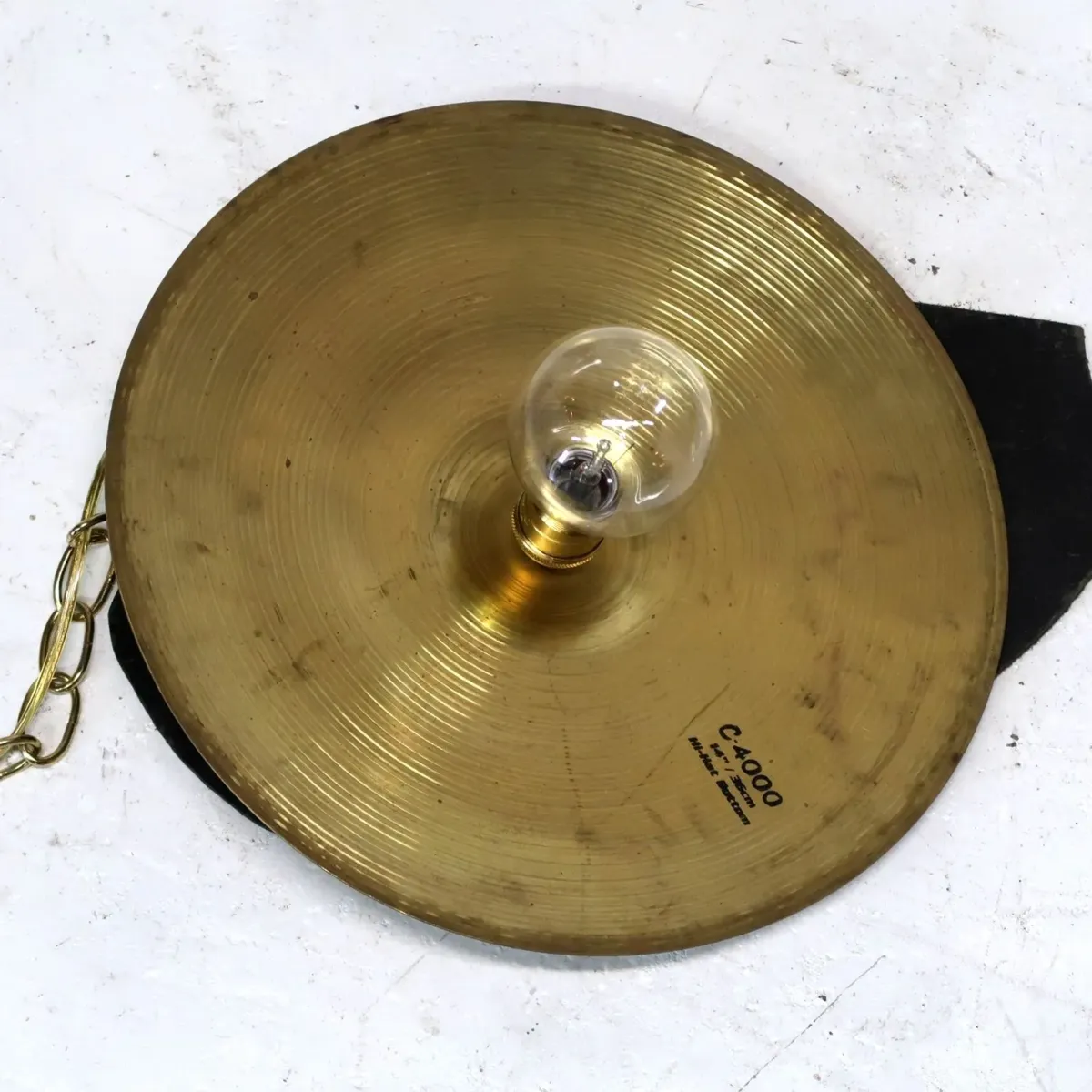 ビンテージ シンバル カスタムペンダントランプ