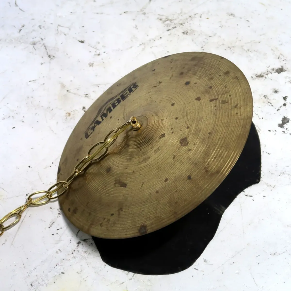 ビンテージ シンバル カスタムペンダントランプ