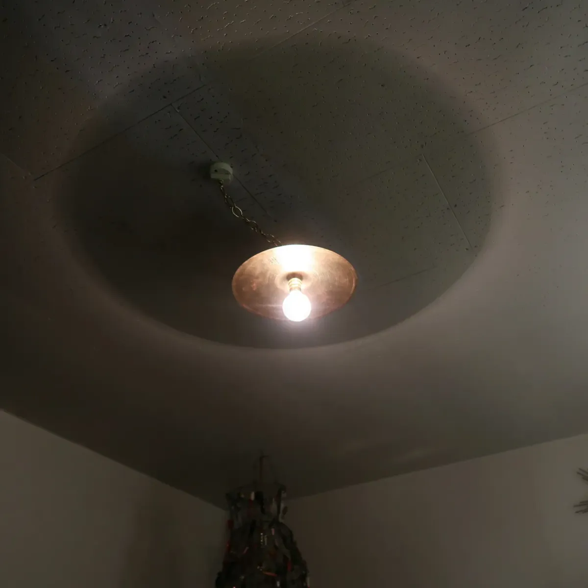 ビンテージ シンバル カスタムペンダントランプ