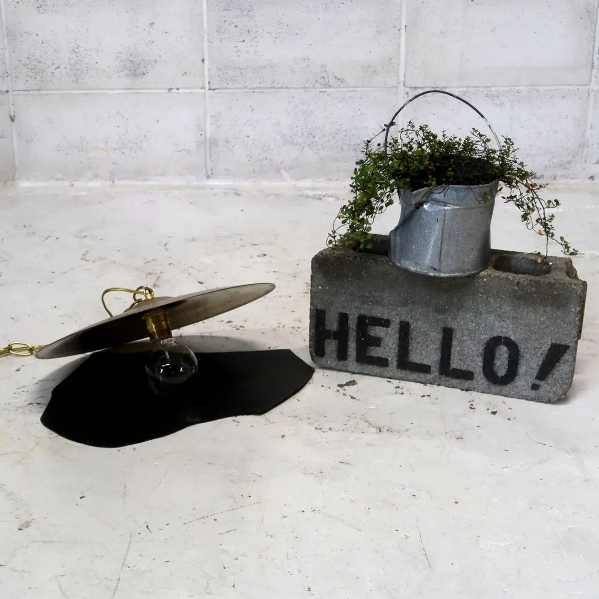 ビンテージ シンバル カスタムペンダントランプ