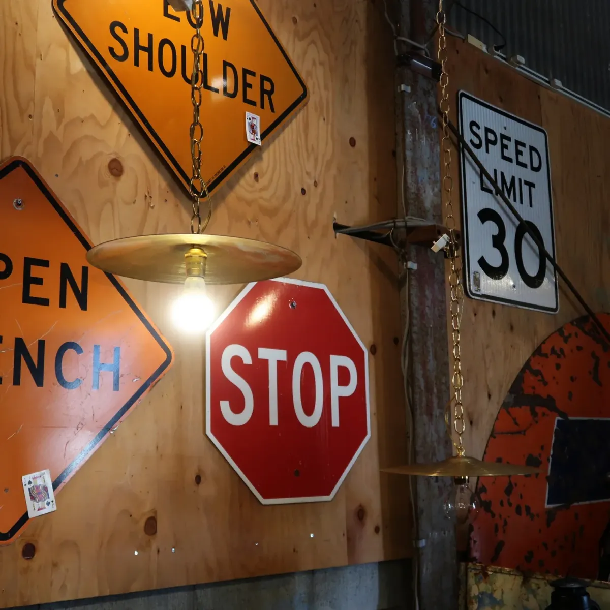 ビンテージ シンバル カスタムペンダントランプ