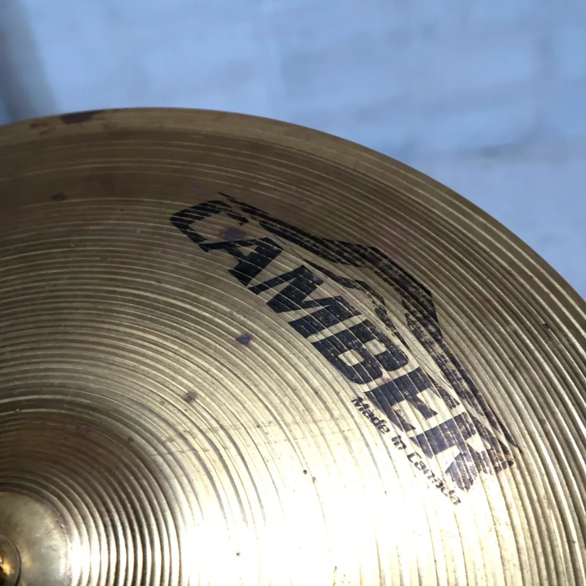 ビンテージ シンバル カスタムペンダントランプ