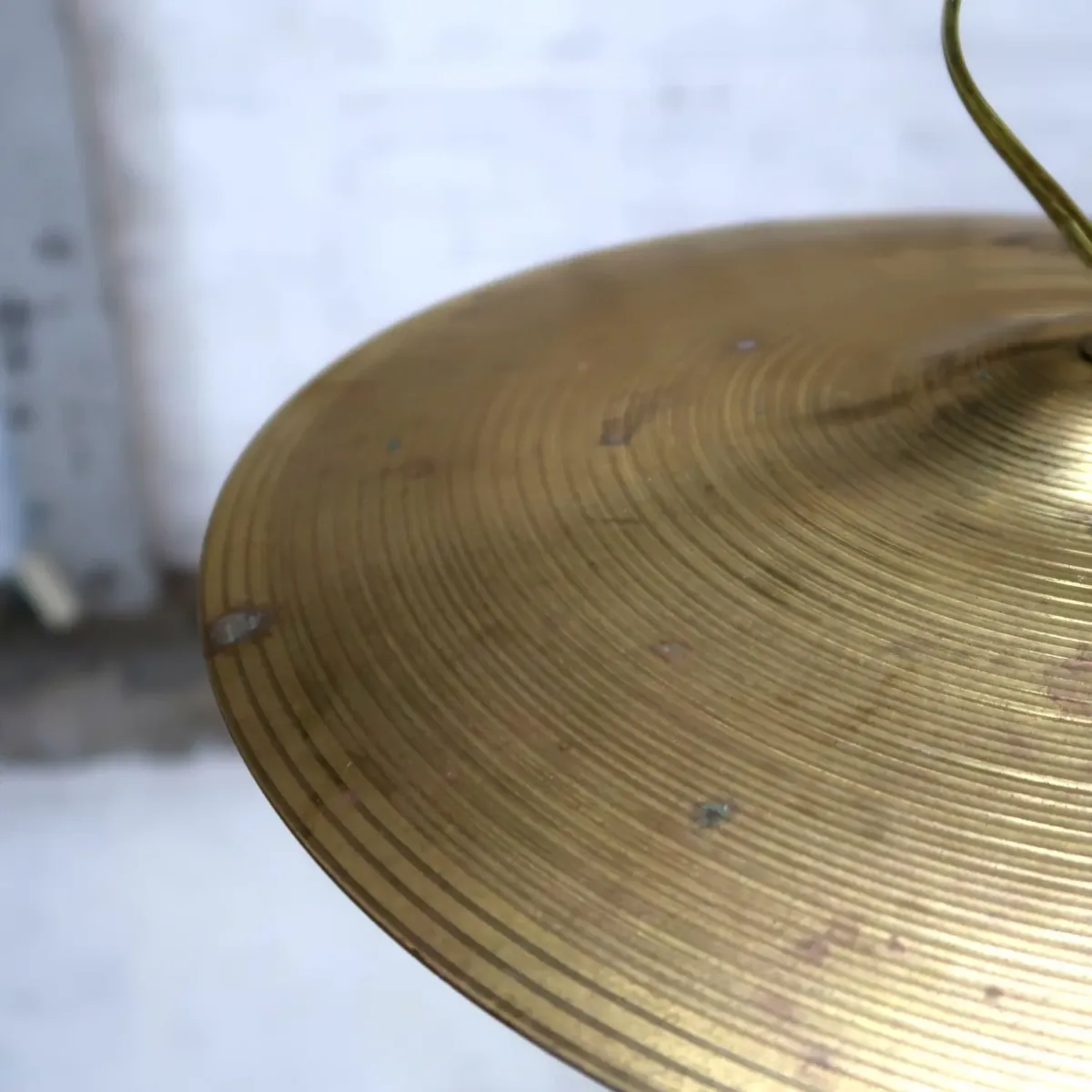 ビンテージ シンバル カスタムペンダントランプ