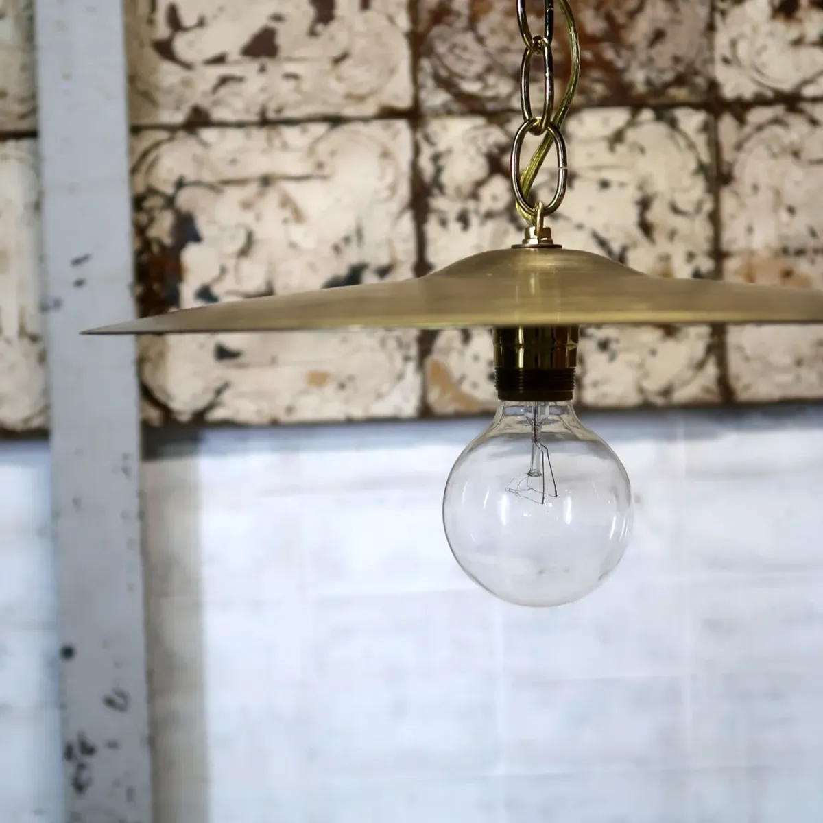 ビンテージ シンバル カスタムペンダントランプ