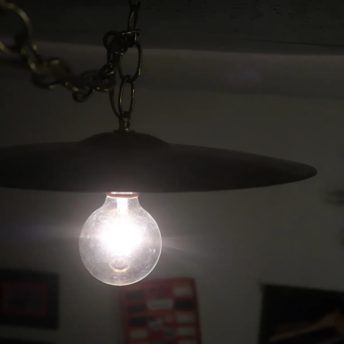 ビンテージ シンバル カスタムペンダントランプ