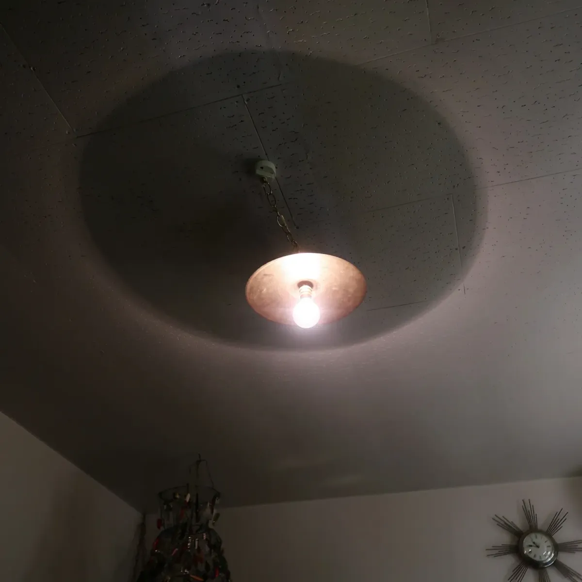 ビンテージ シンバル カスタムペンダントランプ