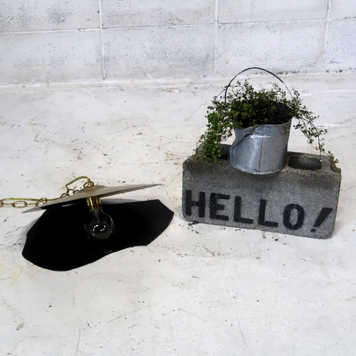 ビンテージ シンバル カスタムペンダントランプ